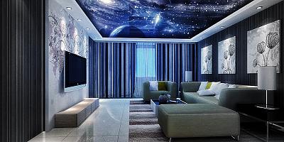 Потолок звездное небо в комнату 15 кв.